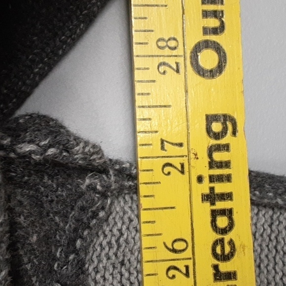 Calvin Klein Men's Gray Heavy Patchwork Zip Up Sweater - Picture 4 of 10